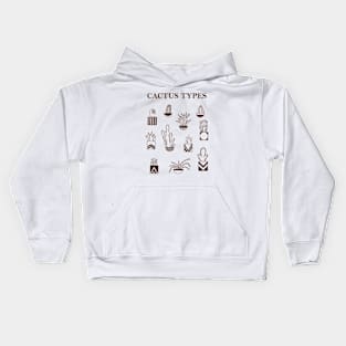 cactus types Kids Hoodie